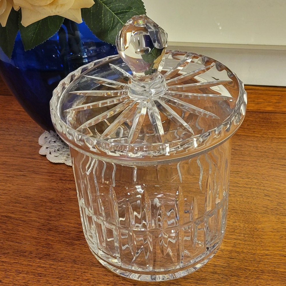 Vintage Cut Crystal Ice Bucket